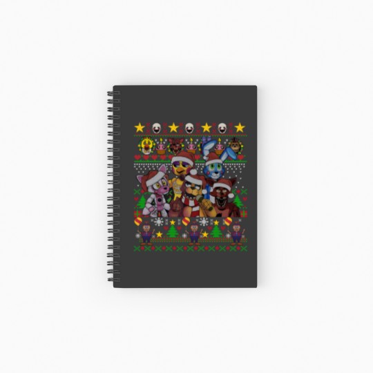 Discover FNAF Five Nights at Freddy's Christmas Ugly Spiral Notebooks   Ruled Line