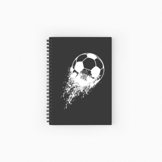Discover Soccer Player Sports Vintage Men Boys Soccer Spiral Notebooks   Ruled Line