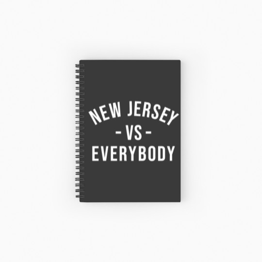 Discover New Jersey VS Everybody Jon Bon Jovi  Classic Spiral Notebooks   Ruled Line