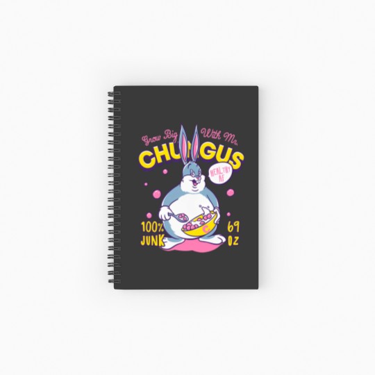Discover Big Chungus Cereal - Grow Big With Mr Chungus  meme Spiral Notebooks   Ruled Line