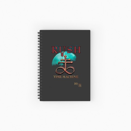 Discover Vintage 10/11 Rush Time Machine Tour Spiral Notebooks   Ruled Line