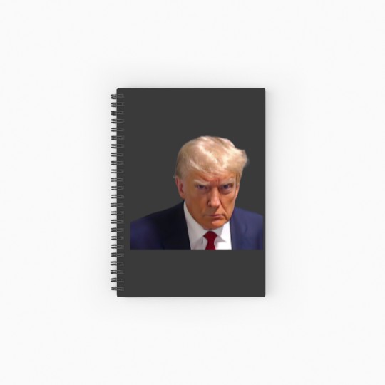 Discover -----------Donald-Trump Mugshot -------- Spiral Notebooks   Ruled Line