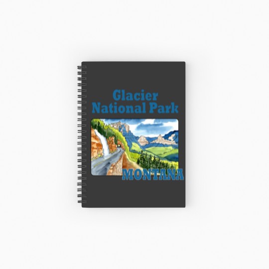 Discover Glacier National Park, Montana - Glacier National Park - Spiral Notebooks   Ruled Line
