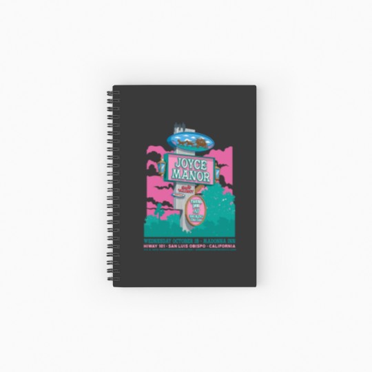 Discover Joyce Manor At Madonna Inn Show Spiral Notebooks   Ruled Line Tigers Jaw Size S-5XL, Multicolor