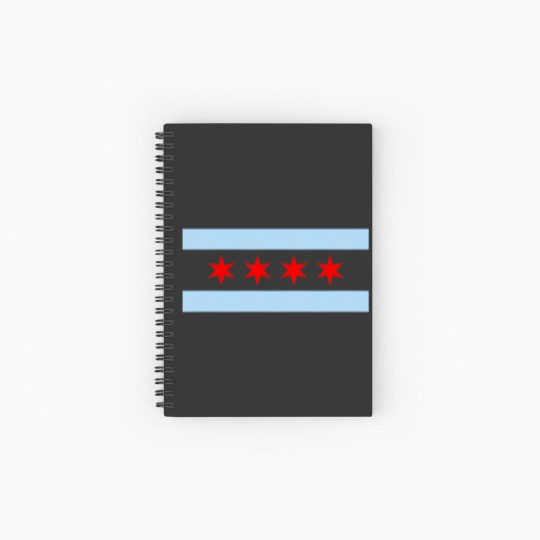 Discover Chicago Flag - Chicago - Spiral Notebooks   Ruled Line
