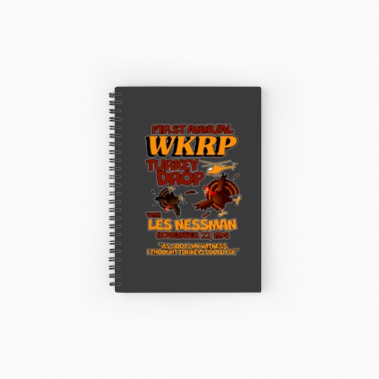 Discover Thanksgiving 1st Annual WKRP Turkey Drop Spiral Notebooks   Ruled Line