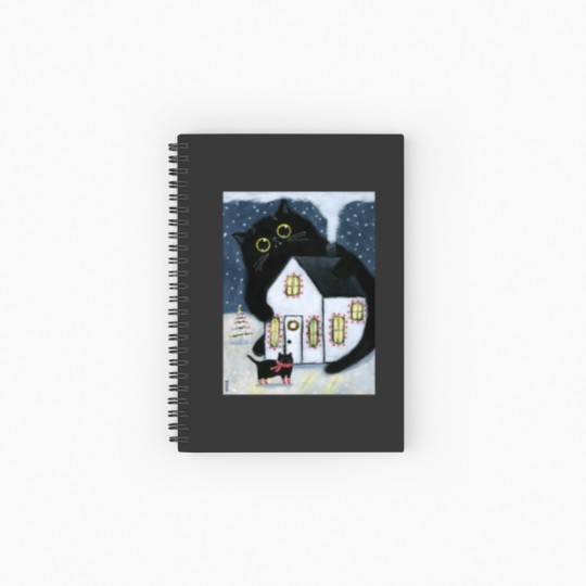 Discover The Yule Cat Spiral Notebooks   Ruled Line