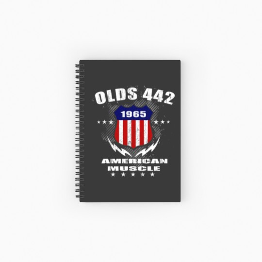 Discover 1965 Olds 442 American Muscle v3 Spiral Notebooks   Ruled Line
