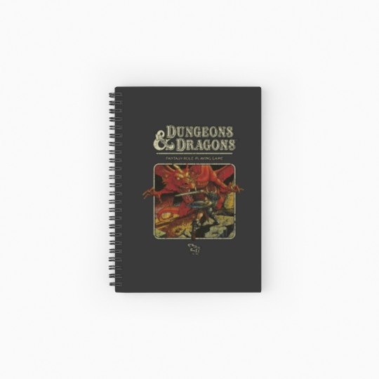Discover Vintage Unisex Spiral Notebook - USA Dungeon & Dragon 1974 Edition