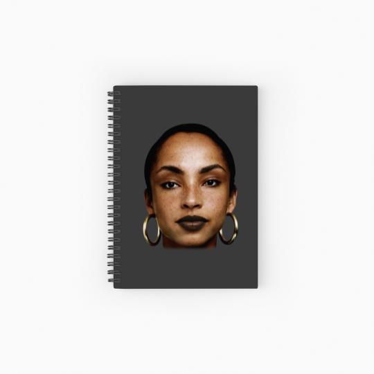Discover Rare Sade Adu Face Spiral Notebooks   Ruled Line Collection Singer Unisex Spiral Notebooks   Ruled Line