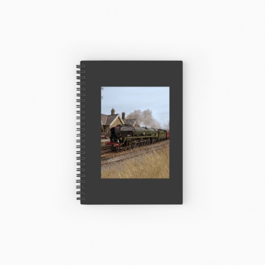 Discover Steam train over Yorkshire moors Spiral Notebooks   Ruled Line