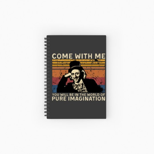 Discover Pure Imagination Sticker Sticker Spiral Notebooks   Ruled Line