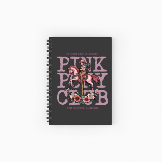 Discover Pink Pony Club Spiral Notebooks   Ruled Line, I'm Gonna Keep On Dancing, Midwest Princess 2024 Tour Spiral Notebooks   Ruled Line