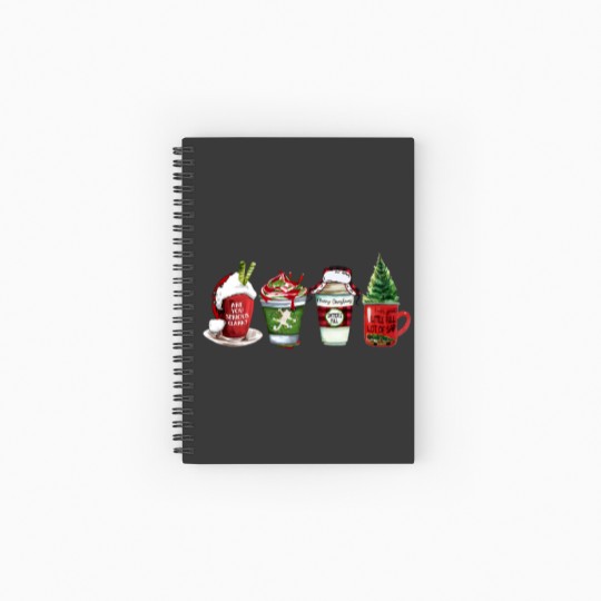 Discover Christmas Coffee Spiral Notebook
