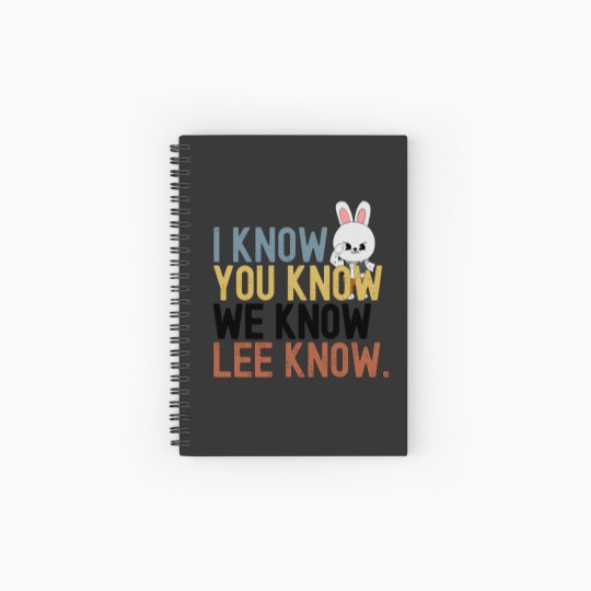 Discover Lee Know Stray Kids Funny Spiral Notebook