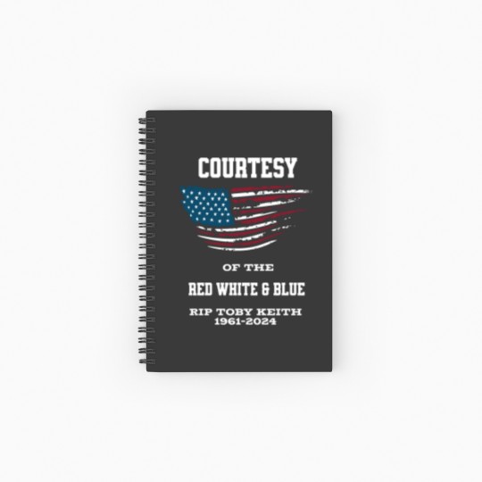 Discover In Memory of Toby Keith 1961-2024 Spiral Notebook