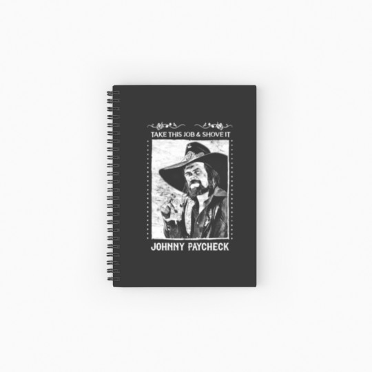 Discover Johnny Paycheck Spiral Notebooks   Ruled Line