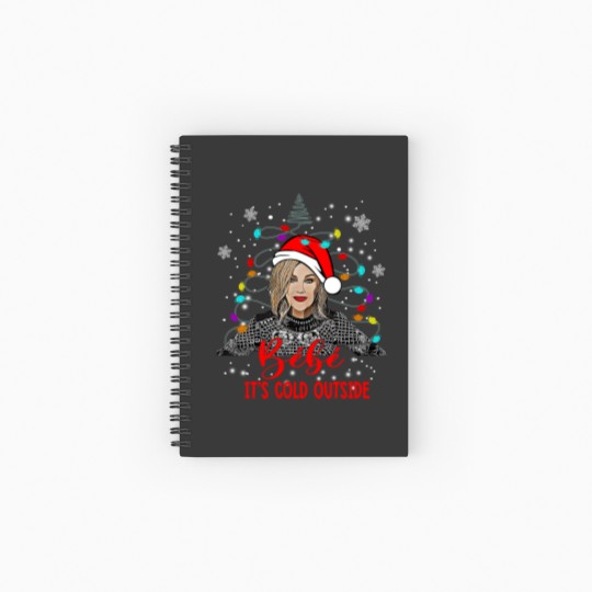 Discover Bebe Cold Outside Christmas Spiral Notebooks - Moira Rose Schitt's Creek Collection