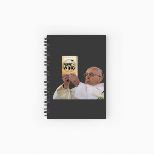 Discover Fourth Wing Pope Meme Spiral Notebooks   Ruled Line