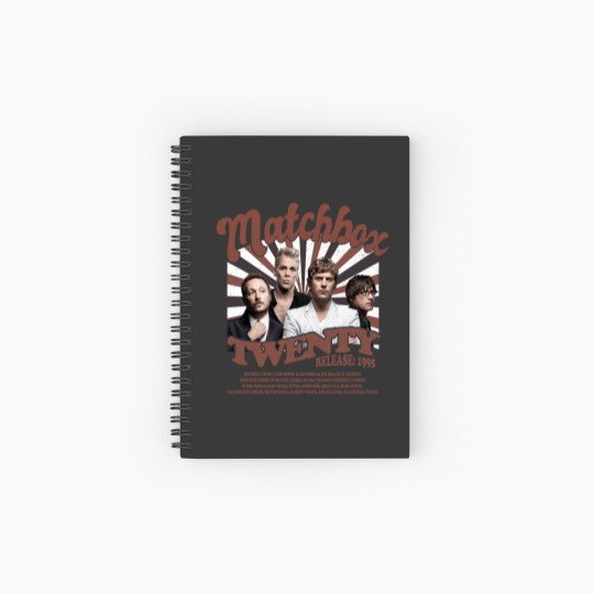 Discover Matchbox Twenty Merch Music Spiral Notebooks   Ruled Line