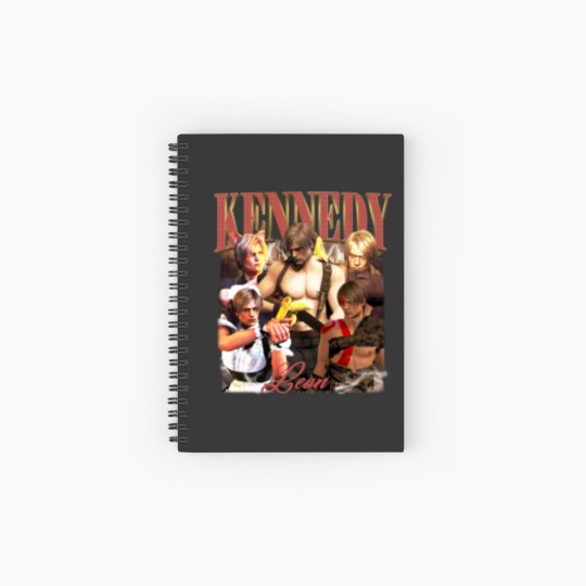 Discover Leon Kennedy Funny Vintage Spiral Notebooks   Ruled Line, Leon Kennedy Meme Resident Evil 4 6 Vintage Spiral Notebooks   Ruled Line