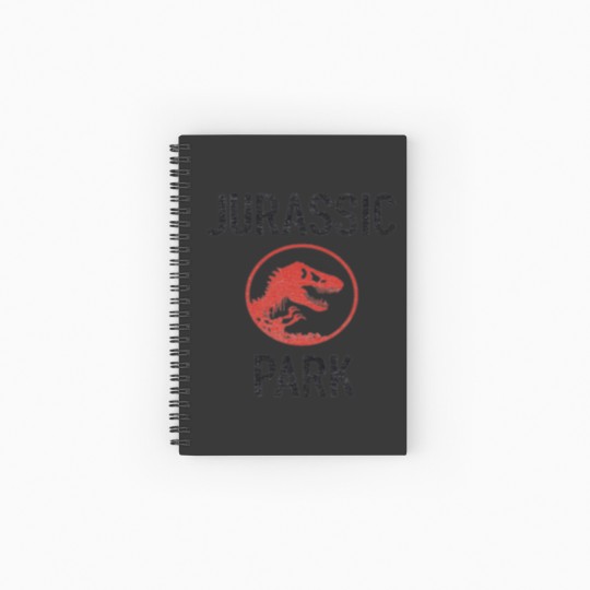 Discover Jurassic Park Vintage Park Ranger Isla Nublar Red Dino Logo Classic T-Shirt Spiral Notebooks - Ruled Line