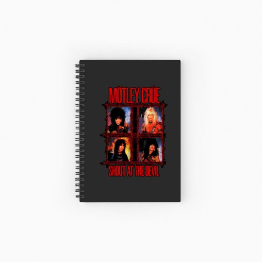 Discover Mtley Cre Shout At The Devil Wire Spiral Notebooks   Ruled Line