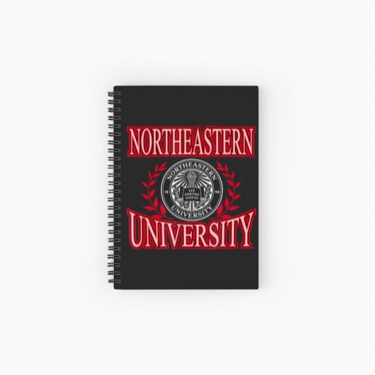 Discover northeastern huskies laurels logo officially licensed t Spiral Notebooks   Ruled Line