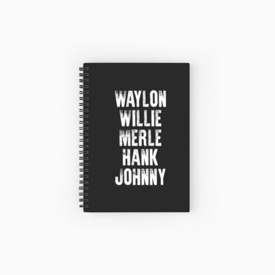 Discover Hank Williams Jr Highwaymen Old Dogs Chris Staplet Spiral Notebooks   Ruled Line