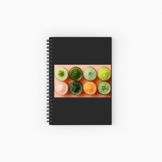 Discover 1063 Citrus Symphony Smoothies Spiral Notebooks - Ruled Line