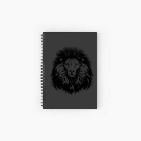 Discover lion_with_big_hair Spiral Notebooks   Ruled Line