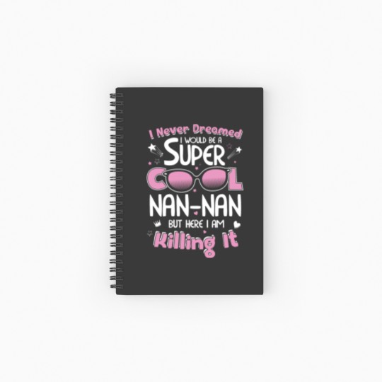 Discover Nannan - I never dreamed I would be a cool Nanna Spiral Notebooks   Ruled Line
