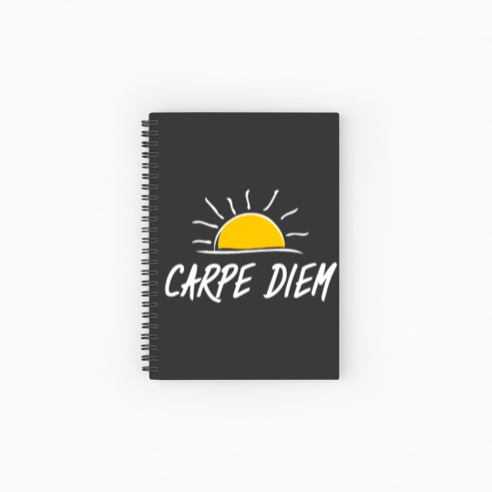 Discover carpe diem is latin and means: seize the day Spiral Notebooks   Ruled Line