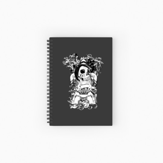 Discover Skull Spiral Notebooks   Ruled Line