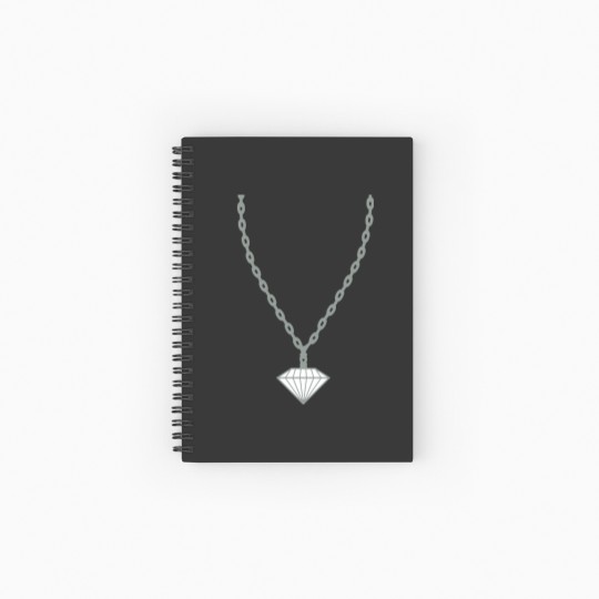 Discover gemstone diamond necklace jewelry gold choker rich Spiral Notebooks   Ruled Line