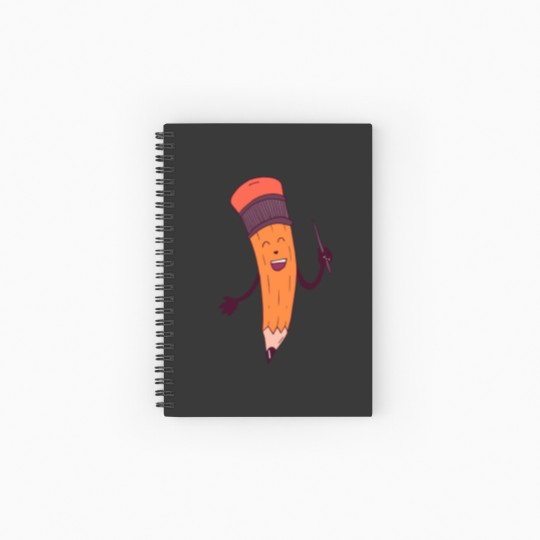 Discover pencil teacher Spiral Notebooks   Ruled Line