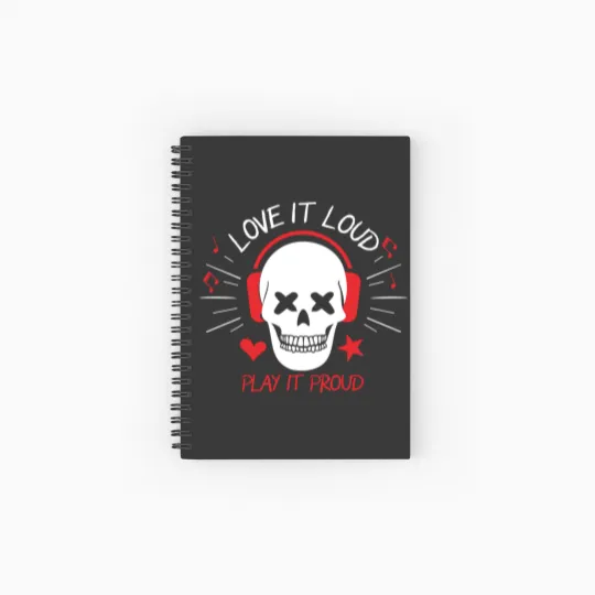 Discover Love it loud play it proud Spiral Notebooks   Ruled Line