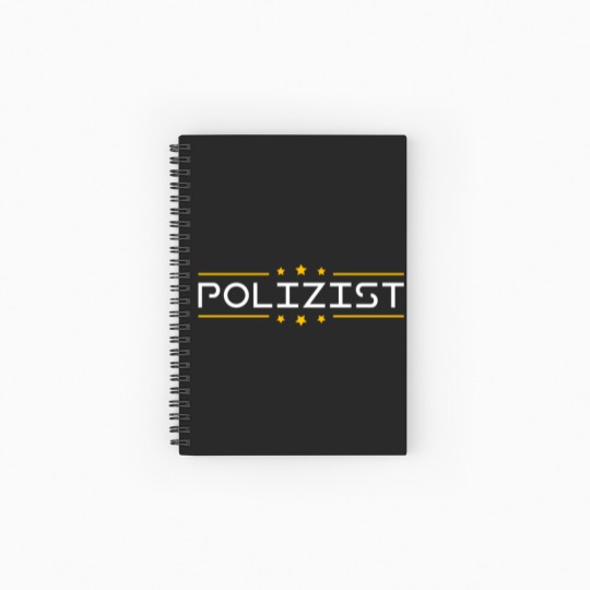 Discover Police Cop Policewoman Dog Radar Control Officer H Spiral Notebooks   Ruled Line