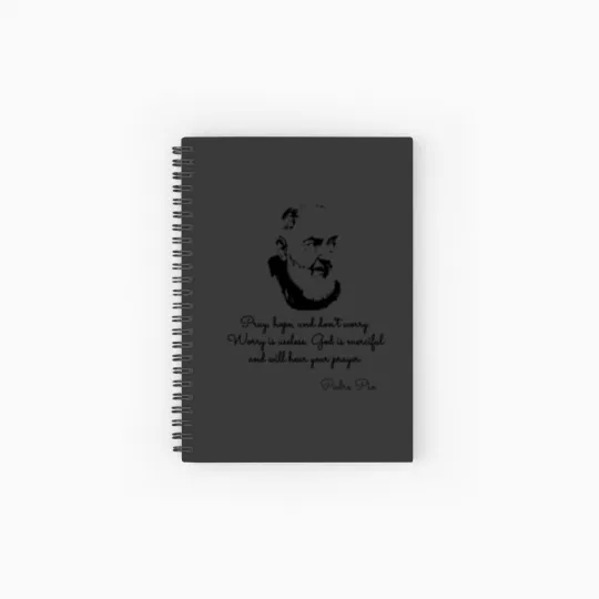 Discover Padre Pio Quotes Spiral Notebooks   Ruled Line