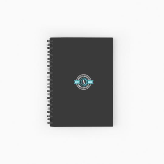 Discover Asshole Merit Badge Spiral Notebooks   Ruled Line