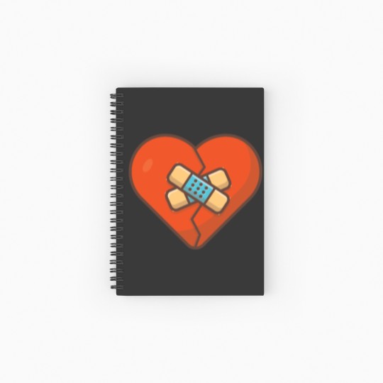 Discover Broken Heart Spiral Notebooks   Ruled Line