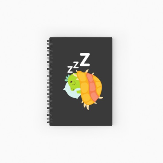Discover Cute little dino sleeping Spiral Notebooks   Ruled Line