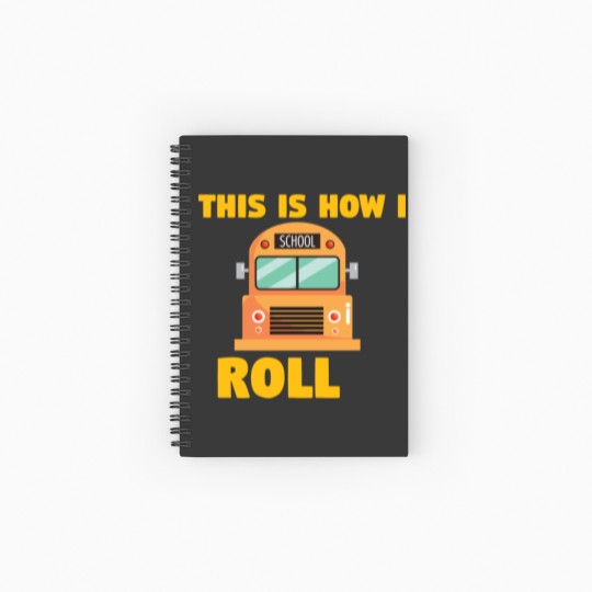 Discover Busfahrer Schulbus - How I roll Spiral Notebooks   Ruled Line