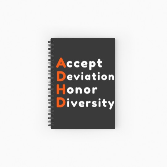 Discover Accept Deviation Honor Diversity Spiral Notebooks   Ruled Line