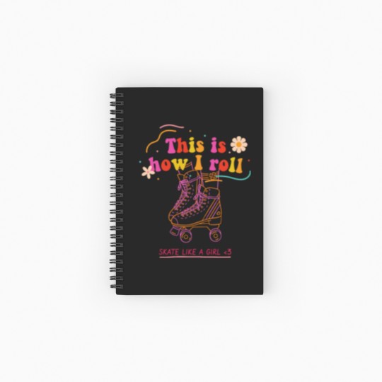 Discover roller skates Spiral Notebooks   Ruled Line