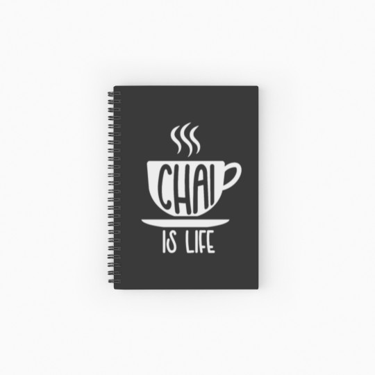 Discover Chai Spice Tea Coffee Lover Black Tea Masala Milk Spiral Notebooks   Ruled Line