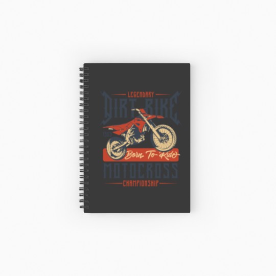 Discover Legendary Dirt Bike Motocross Championship 1969 Spiral Notebooks   Ruled Line