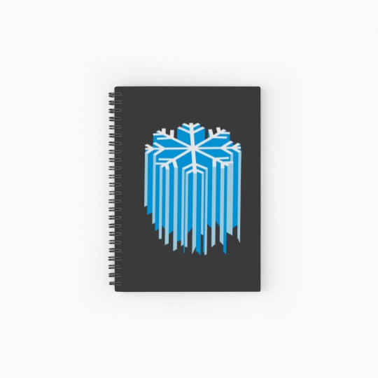 Discover Snowflake 3D Spiral Notebooks   Ruled Line
