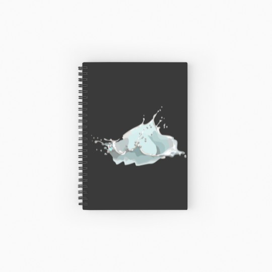 Discover Water Splash Spiral Notebooks   Ruled Line