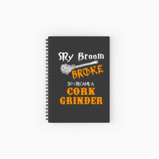 Discover Cork Grinder Spiral Notebooks   Ruled Line